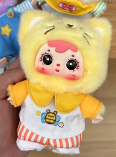 사무엘 행복한 고양이집 인형키링_ 노랑꿀벌 검정 원눈 사무엘 고양이