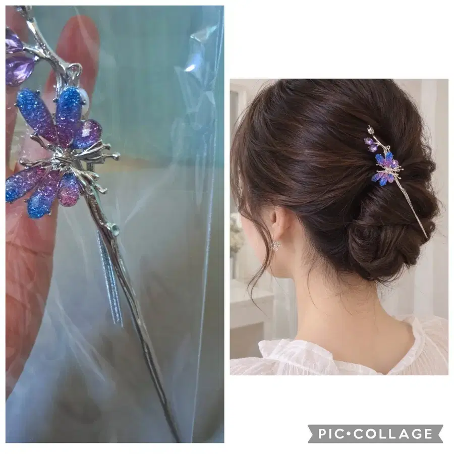 (새상품)나비 비녀