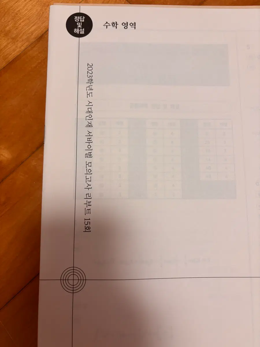 [급처] 시대인재 서바이벌 수학 모의고사 리부트 1-15회
