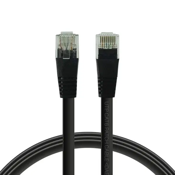 1Gbps 평면플랫 Cat.6 UTP 네트워크 랜 케이블 블랙 3m