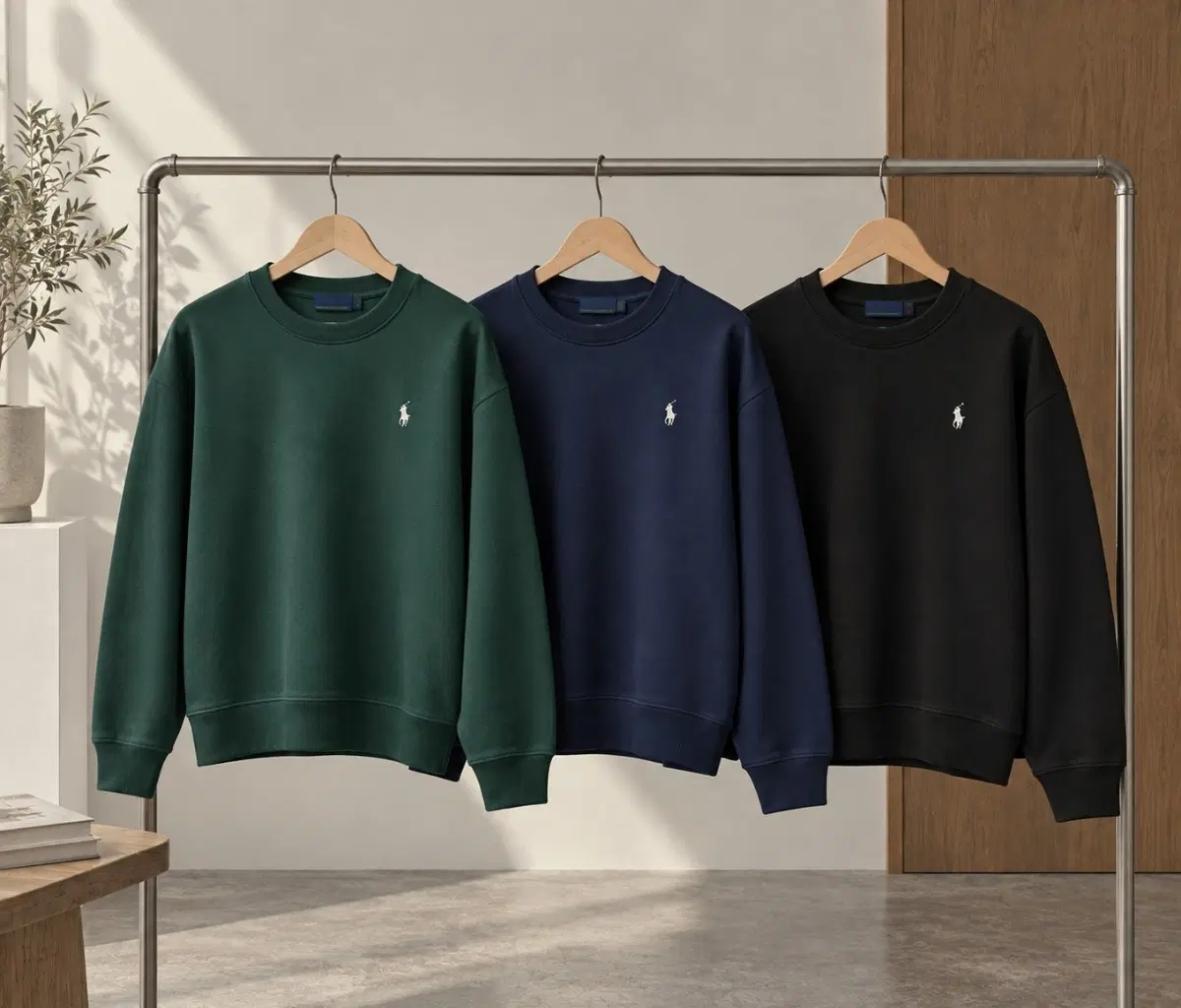 Special Offer (Free Shipping) Polo Ralph Lauren Sweatshirt Green/Navy/Black