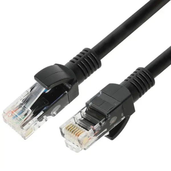CAT.6 UTP 다이렉트 단선 랜케이블 블랙 0.3m