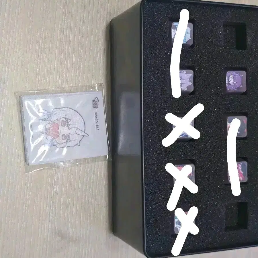 스텔라이브 발렌타인 키캡 분철