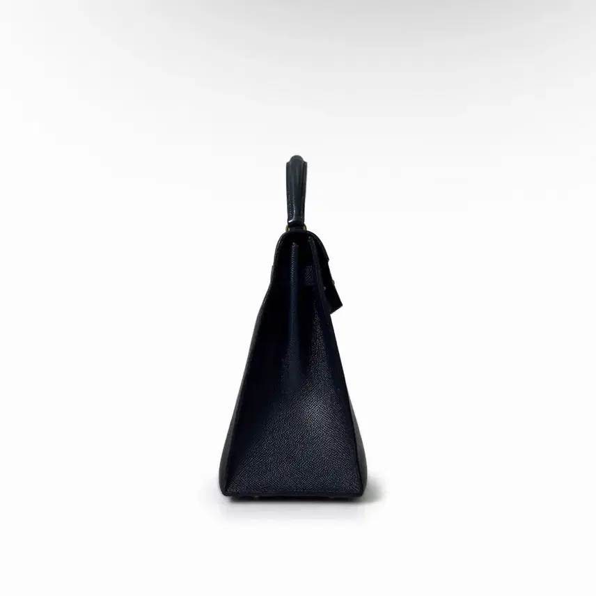에르메스 켈리 32 쿠쉐벨 토트백 블루뉘 네이비 금장 T각인 사진 5