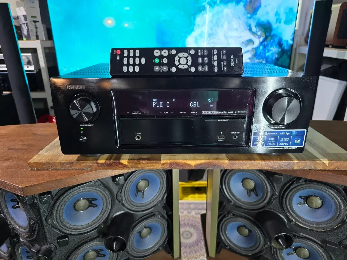 DENON AVR-X540BT 리시버 앰프 민트급(정품 리모콘 포함)