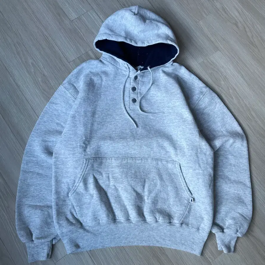 90s russell athletic hoodie 그레이 러셀 어슬레틱