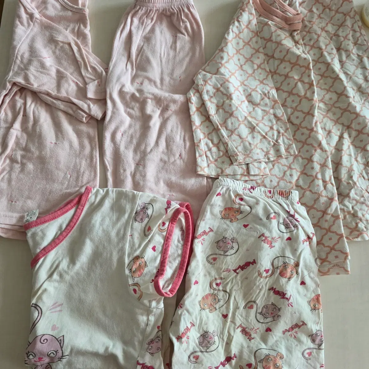 아기 잠옷 내복 세트 110사이즈 3set