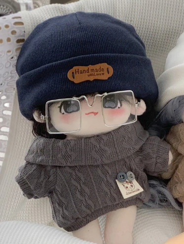 20cm 인형옷 니트 챠콜 그레이 회색