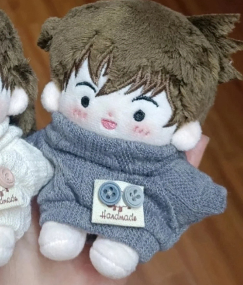 10cm 인형옷 니트 챠콜 그레이 회색