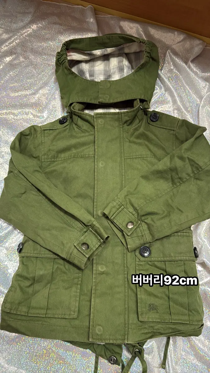 아기옷)버버리 키즈 야상 점퍼 카키 92cm