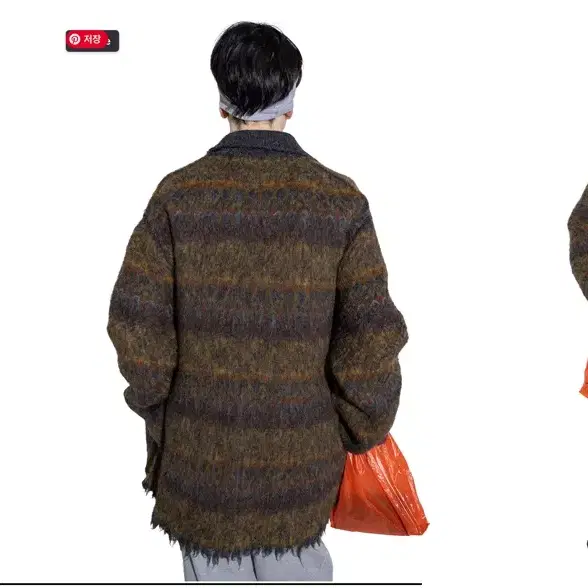 퍼버즈 펠티드 블랭킷 코트 브라운 / perverze felted blanket coat brown