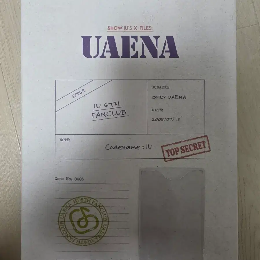 [단순개봉] 아이유(IU) 6기 팬클럽 UAENA 키트(유애나 6기) 판매합니다.