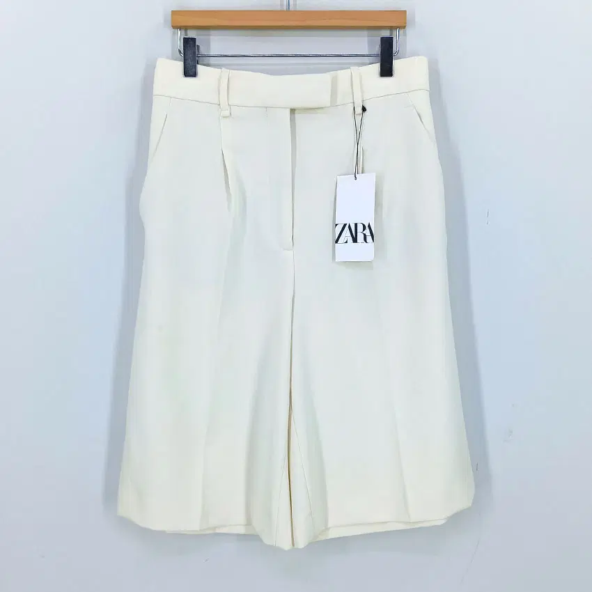 자라 여성 춘하 홑겹 와이드반바지 아이보리 (HU47041)