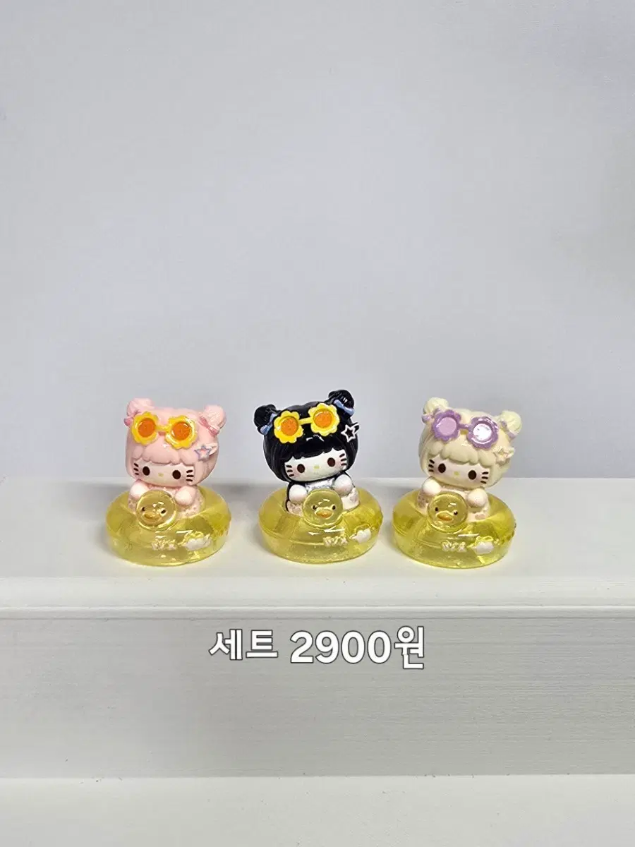 키티 피규어 세트 3종