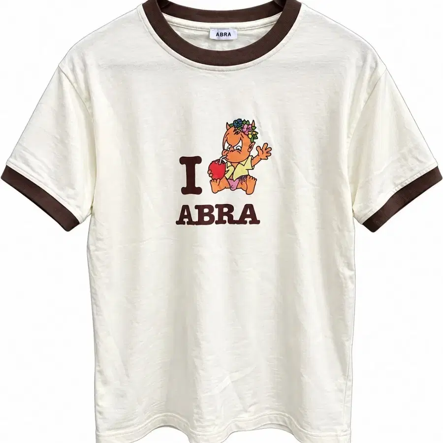 ABRA 아브라 I LOVE Ringer T-shirt 포르투갈제