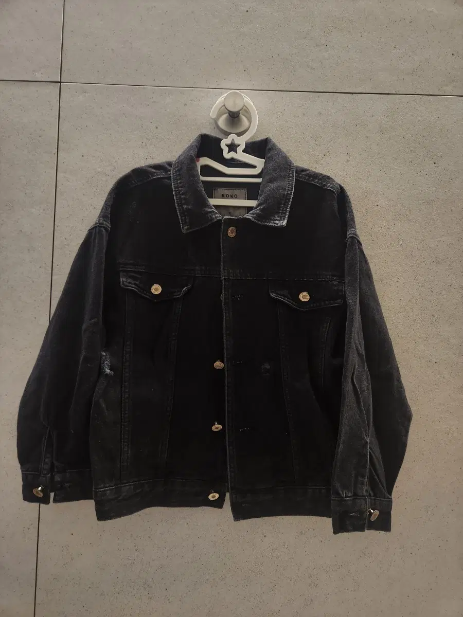 KOKO 블랙 데님 자켓