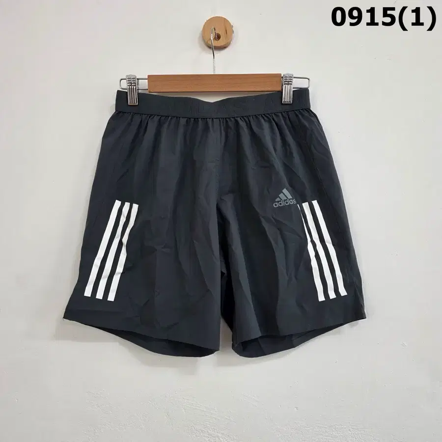 아디다스 삼선 트레이닝 반바지 검정 m