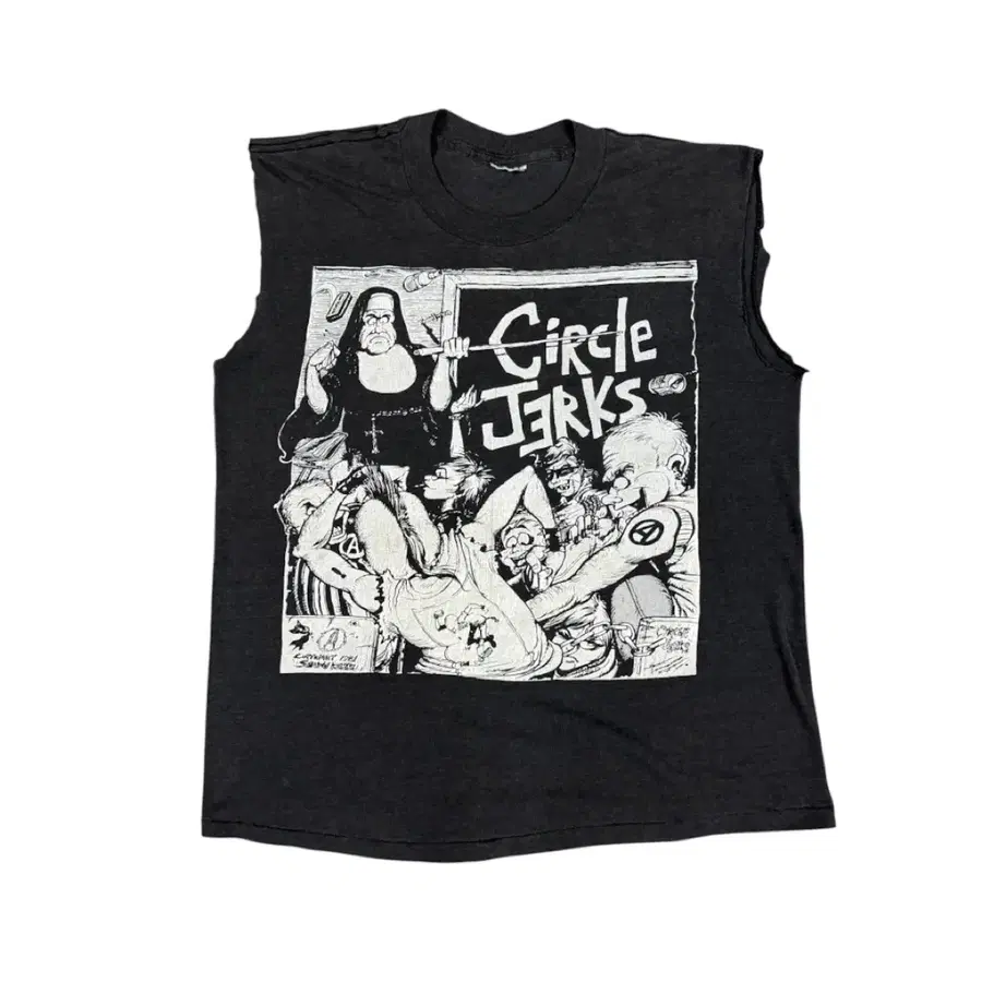 빈티지 90s Circle Jerks 써클저크스 컷오프 티셔츠