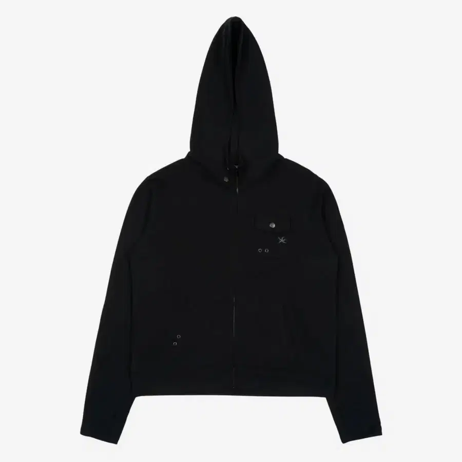 TCM 더콜디스트모먼트 easy pocket hooded zip-up black