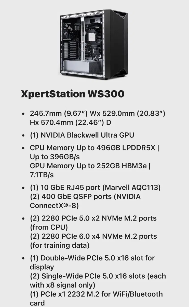 신품 Gb 300 MSI DGX STATION 팝니다 배송가능