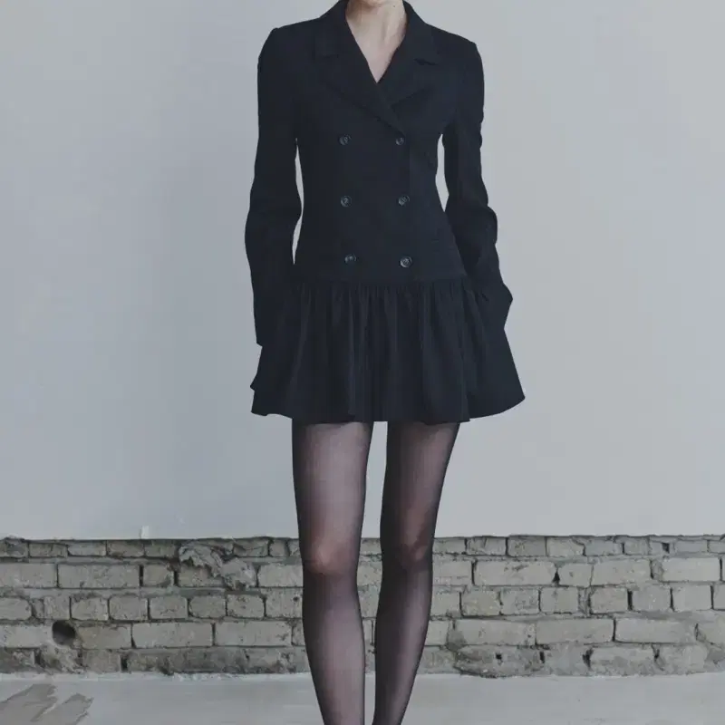 페인오어플레져 리오라 자켓 드레스 원피스 블랙 S