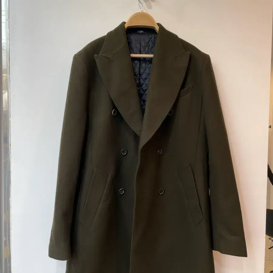 Luomo 카키 더블 코트 105