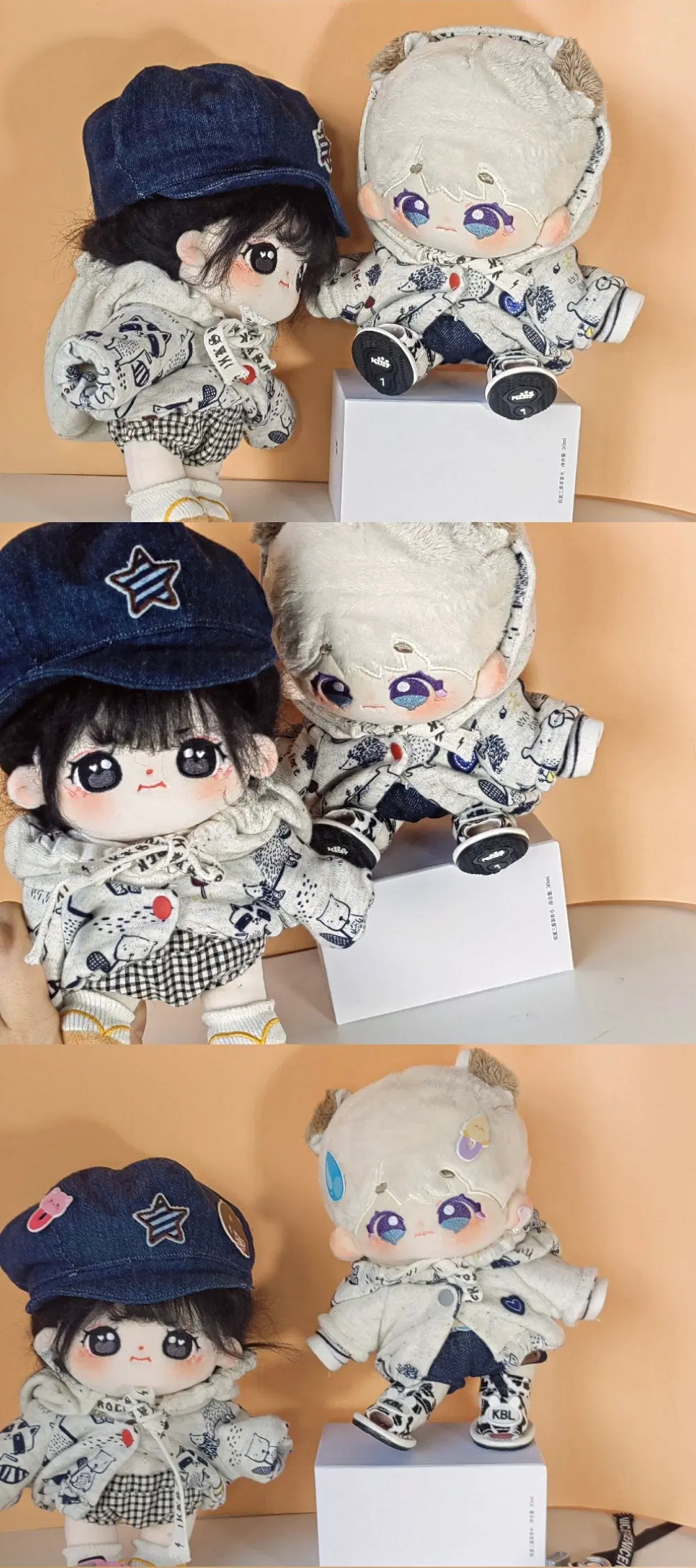 20cm 인형옷 투웨이 외투 뚱뚱옷장