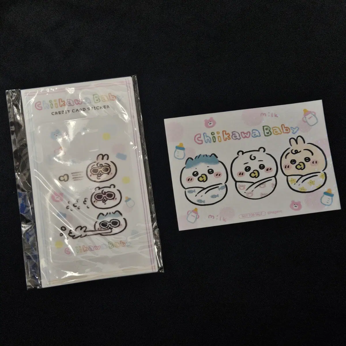 먼작귀 치이카와 베이비 카드스티커+홀로그램스티커 일괄