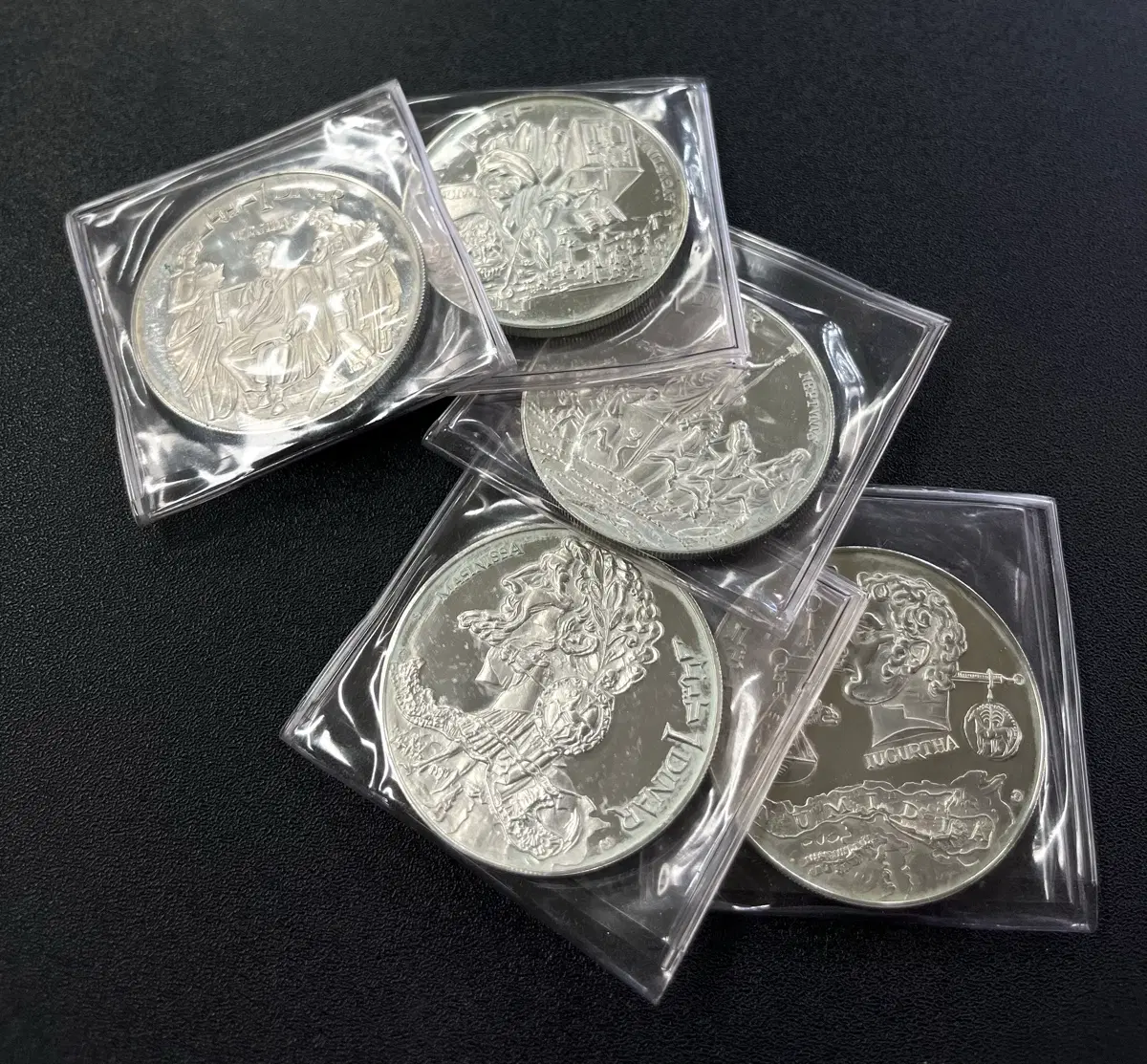 튀니지 은화 silver 925 1 dinar 기념주화 기념은화 5개