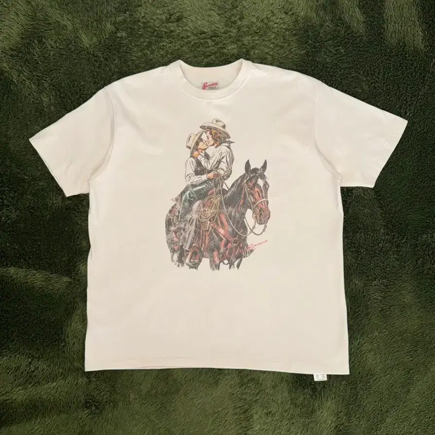 [3XL] 브론슨 West Romance 카우보이 루프휠 티셔츠