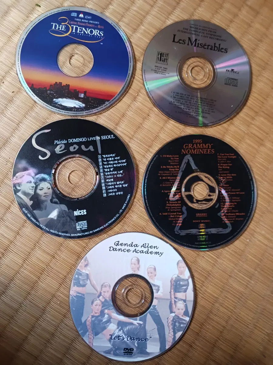 레미제라블 CD, 플라시도 도밍고 라이브 인 서울 CD, 1995 그래미 노미네이트 CD, 텐