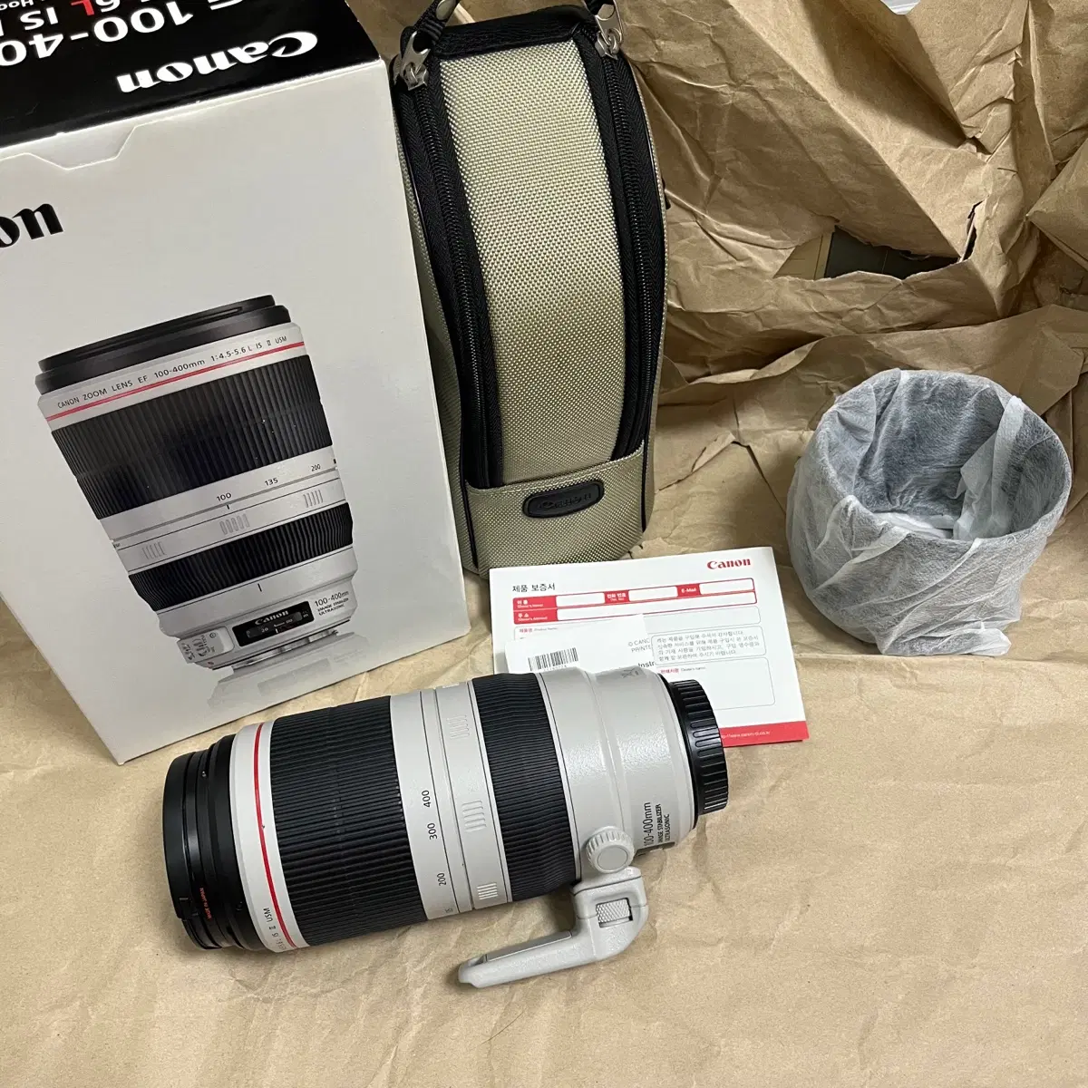 캐논 EF 100-400mm f/4.5-5.6L IS II USM 백사투 망원렌즈