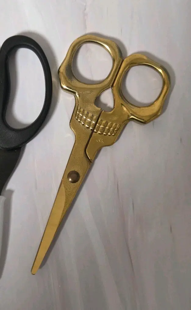 SUCK UK 해골가위 골드 빈티지 수예가위 / Skull Scissors