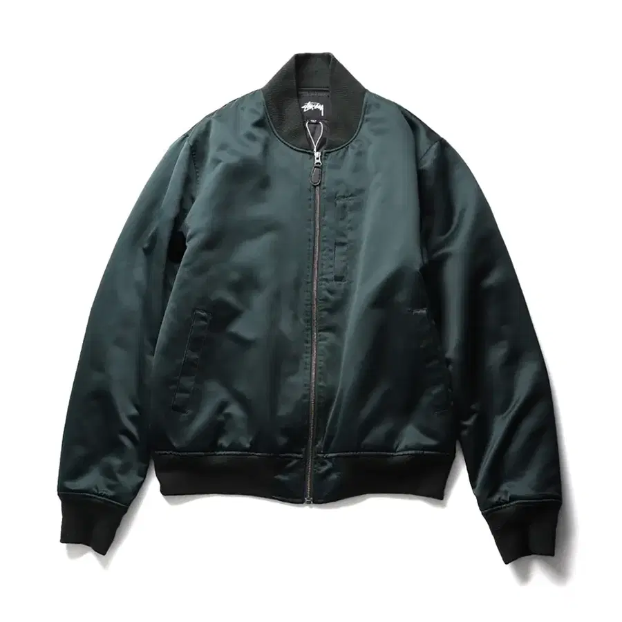STUSSY Emory Satin Bomber Jacket
