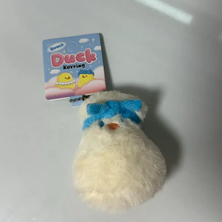 오리 키링 털 인형