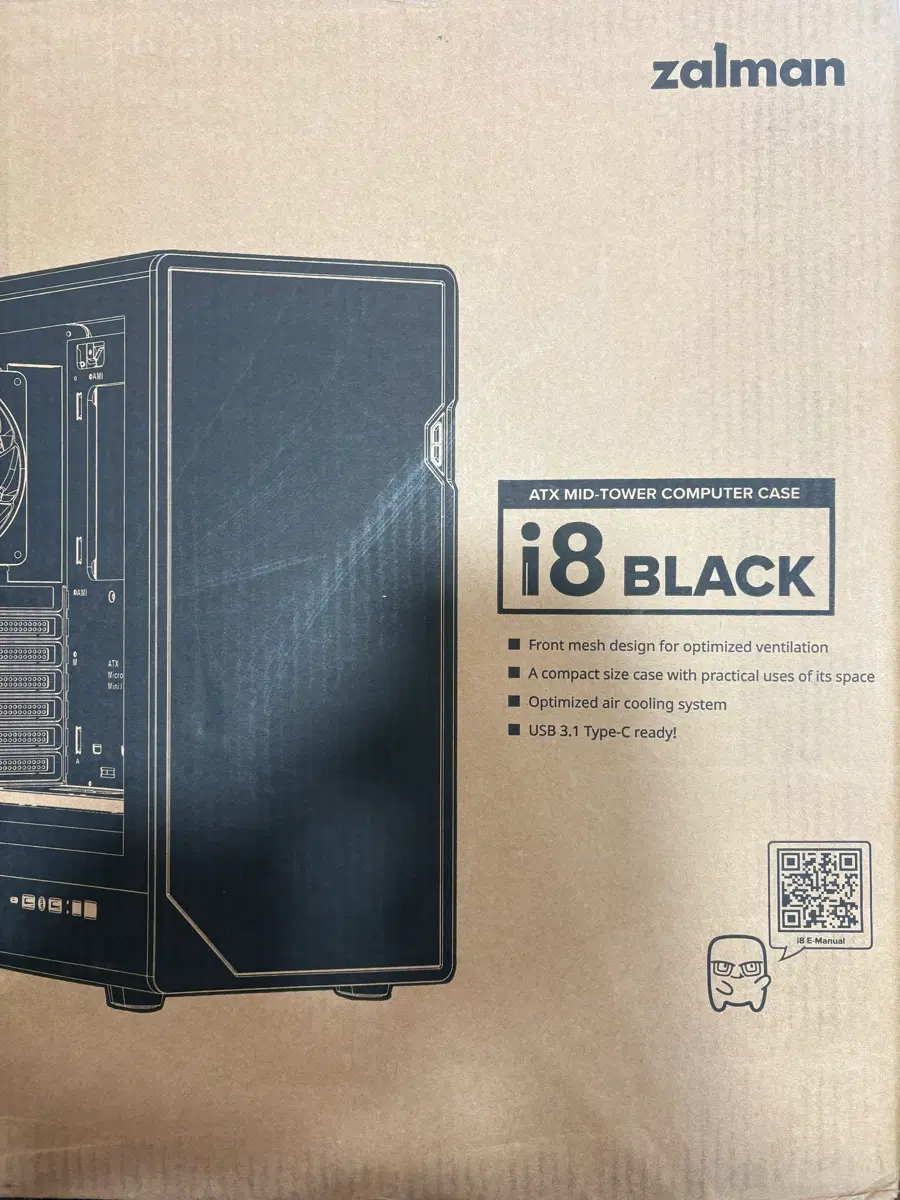 잘만 i8 블랙 RGB 컴퓨터 케이스