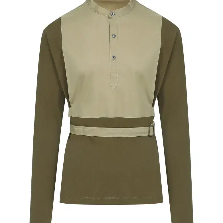 Dries Van Noten Round Collar Attached belt Shirt
