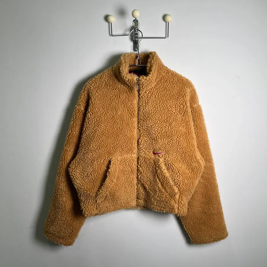 NIKE 나이키 빅 스우시 셰르파 플리스 크롭 자켓 XL