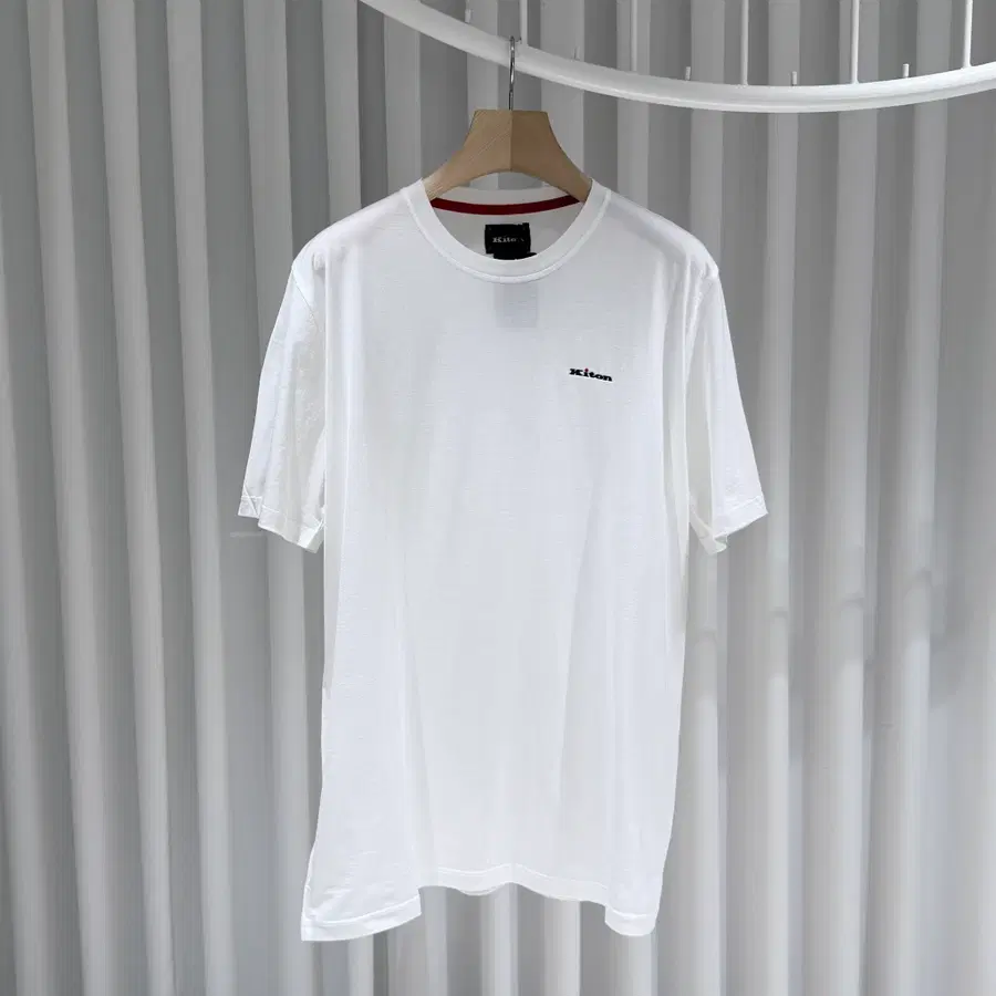( S+ / XXL ) 새상품 키톤 코튼 크루넥 자수 로고 반팔 티셔츠
