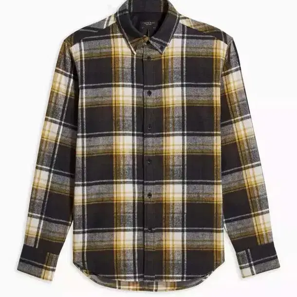 Rag&bone Black and Yellow Tomlin Shirt