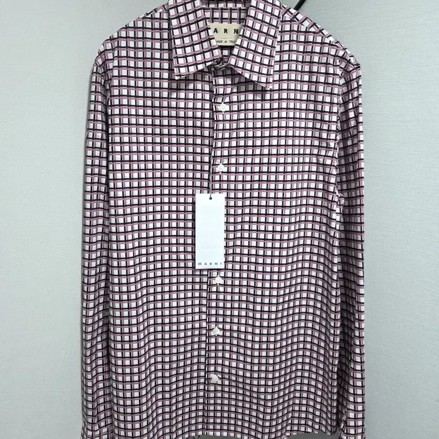 Marni eclectic purple checked shirt