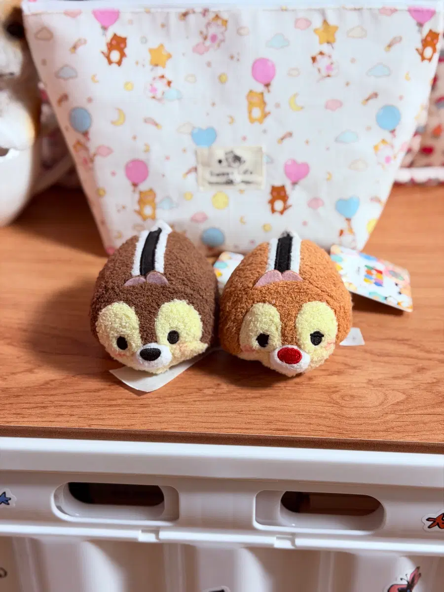 상해 디즈니 썸썸 쯔무쯔무 인형 (칩앤데일 일괄)