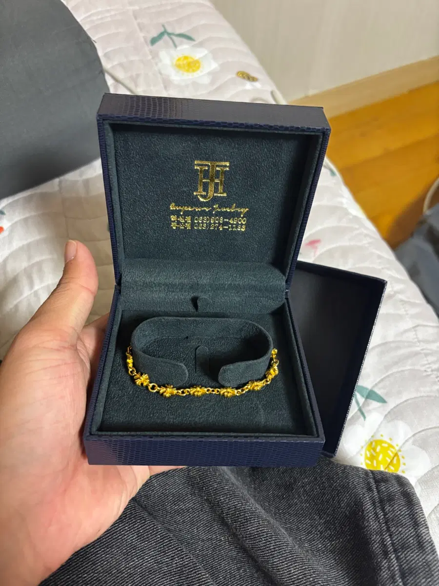 24k 크롬하츠 금팔찌 5돈