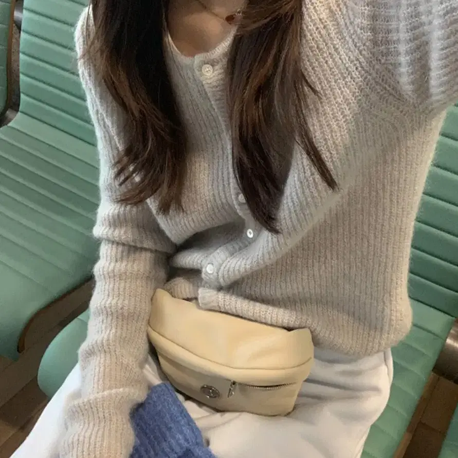가내스라 UnORD 에테 키드모 가디건 그레이