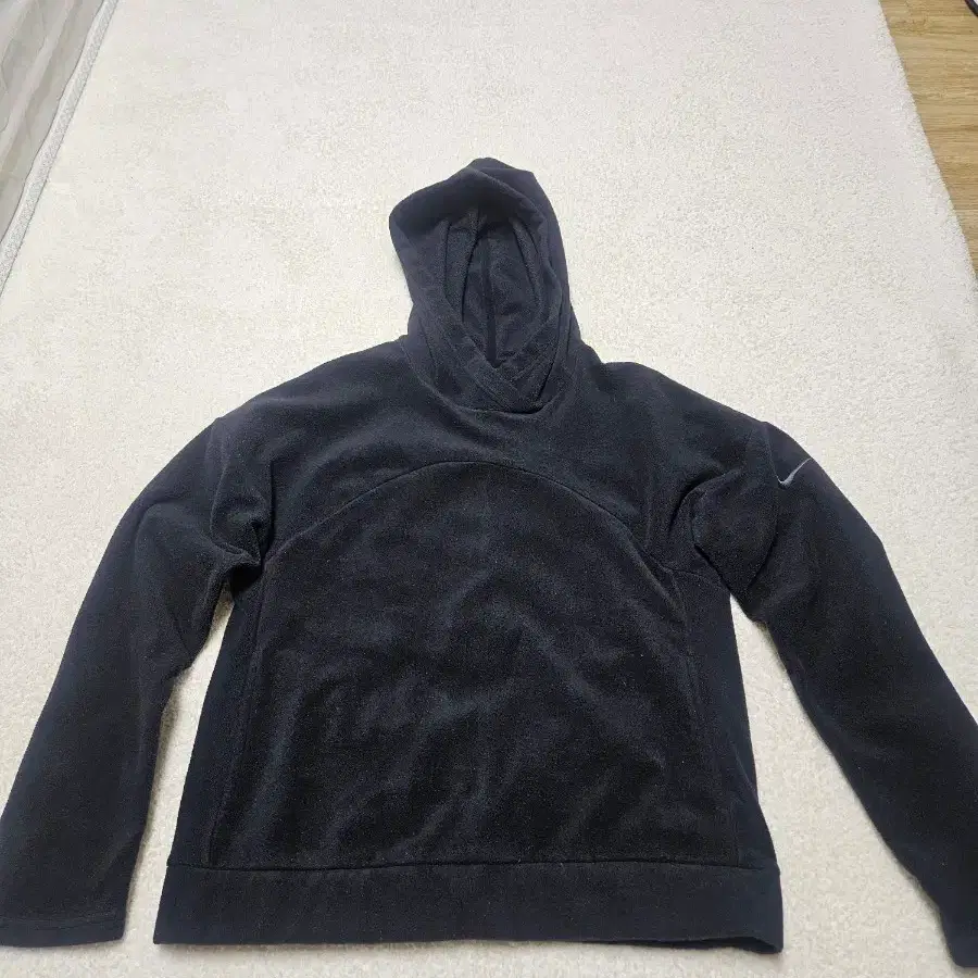 나이키 NIKE 블랙 플리스 후드 S  후리스 후드티