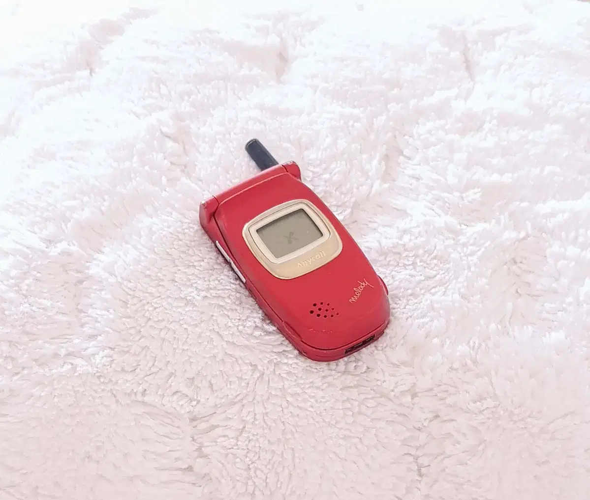 삼성 멜로디폰(2003) 레드ㅣ흑백 폴더폰ㅣ피처폰ㅣ촬영소품ㅣSPH-X1300