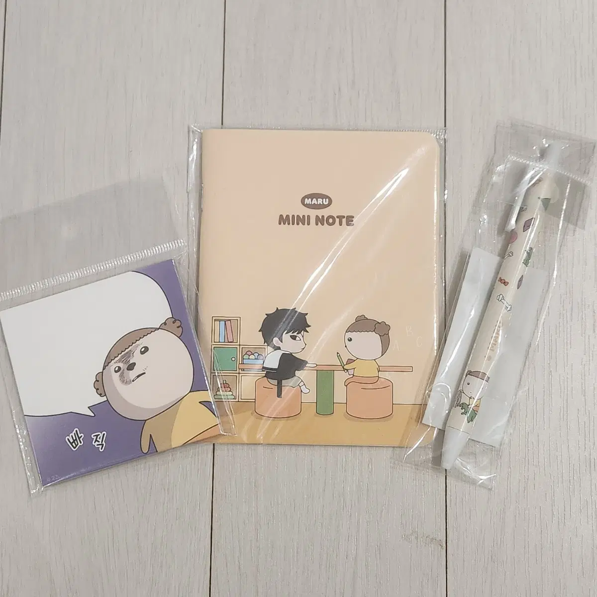 마루는 강쥐 문구SET (메모지,볼펜,공책)