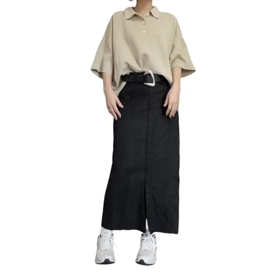 오라리 리넨 치노 스커트