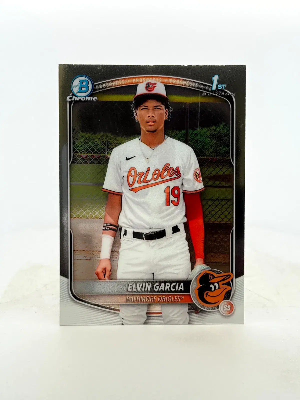 볼티모어 오리올스 엘빈 가르시아 1ST CHROME 2025 BOWMAN