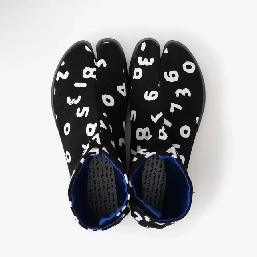sousou tabi boots 소우소우 타비 부츠 슈즈 숫자 패턴 블랙